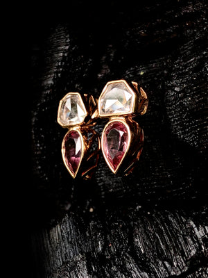 Deco Jali Diamond Earrings with Malaya