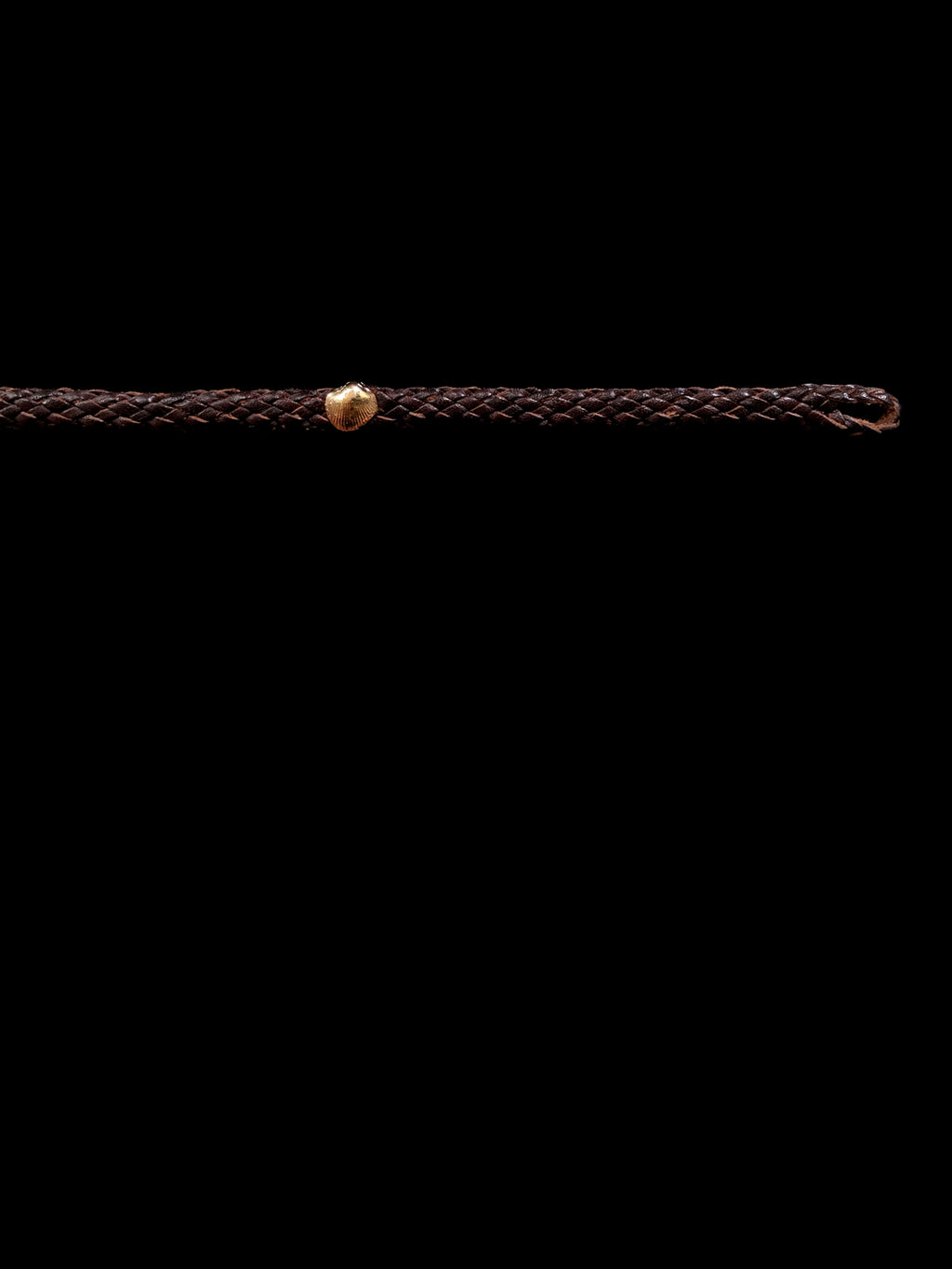 Petite Gold Anadara Leather Bracelet