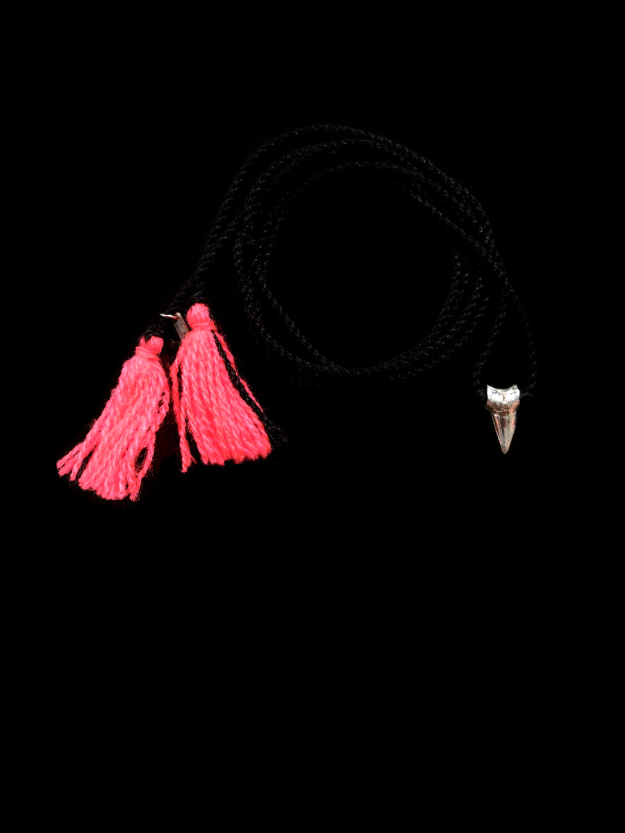 Silver Shark Tooth Tassel Necklace – Dezso Sara Beltran