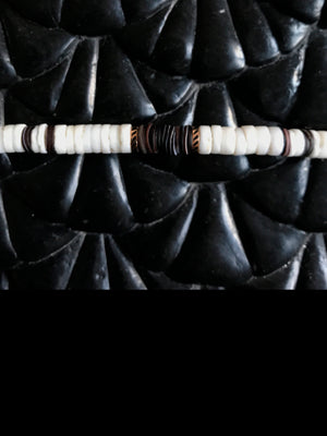 White and Coco Shell Puka 7 mm