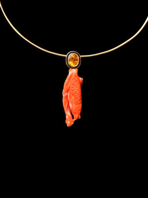 Classic Coral fish With Orange Sapphire