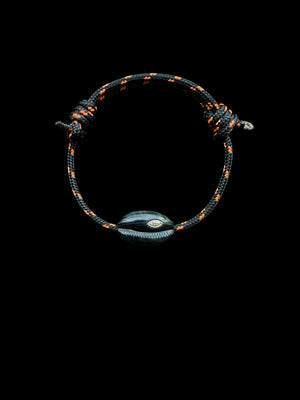 Cowrie Bead with Marquis Diamond Surf Cord Anklet
