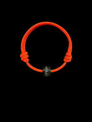 Blue Tiger Eye Diamond Bead on Neon Cord Anklet