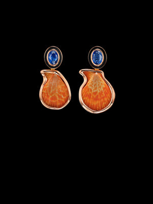 Palm Beach Clam Kyanite Earrings