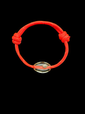 Cowry Bead with Marquise Diamond Surf Cord Anklet