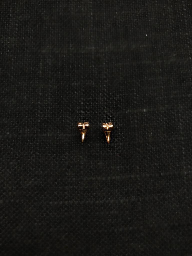 Petite Gold Shark Tooth Earrings