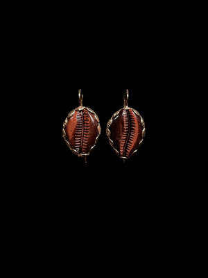 Classic Carved Cowry Anadara Set Earring