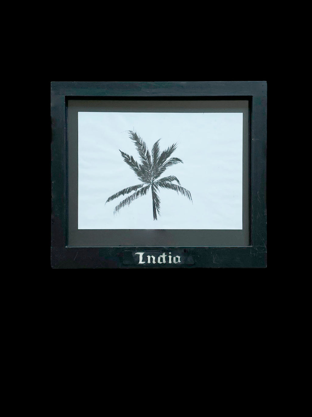 India Framed Drawing