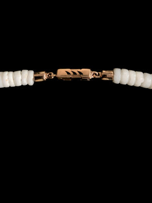 Classic White Shell and Coco Shell Shark Fin Puka 5mm